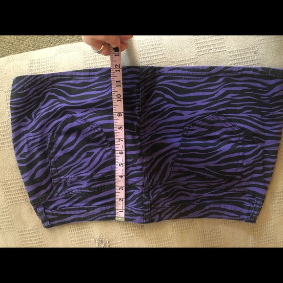 CityStreets Zebra print mini skirt - Picture 2 of 4
